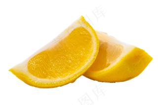 切开黄色柠檬