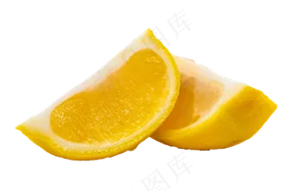 切开黄色柠檬