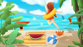 海边夏季夏天配图
