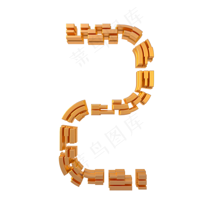 科技线条倒计时周年庆数字2(2000*2000px 	      )