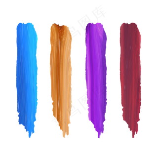 多彩油画笔刷