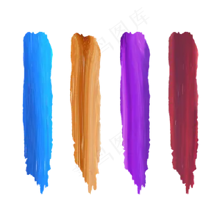 多彩油画笔刷