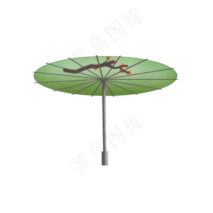 清明节雨伞png素材