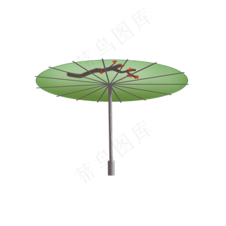 清明节雨伞png素材