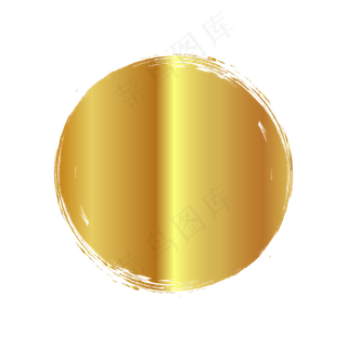 矢量圆形金属质感印章