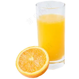 橙子果汁饮品,免抠元素
