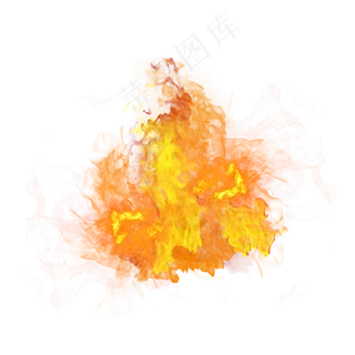 火焰篝火喷射状火焰元素,免抠元素