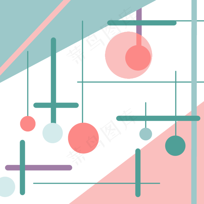 彩色卡通印花装饰图,免抠元素