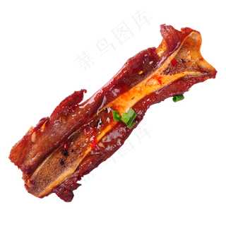香辣烤羊排,免抠元素