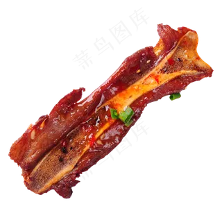 香辣烤羊排,免抠元素 香辣烤羊排,免抠元素