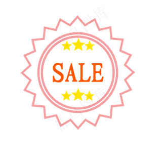 电商促销SALE标签印章