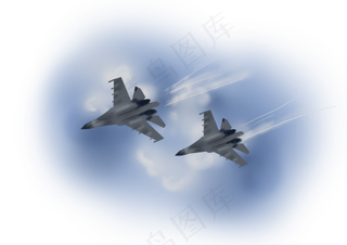 建军节手绘战斗机