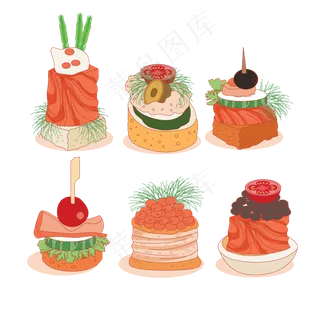 西班牙美食小吃tapas