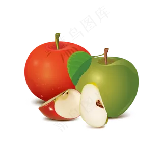 矢量手绘卡通水果