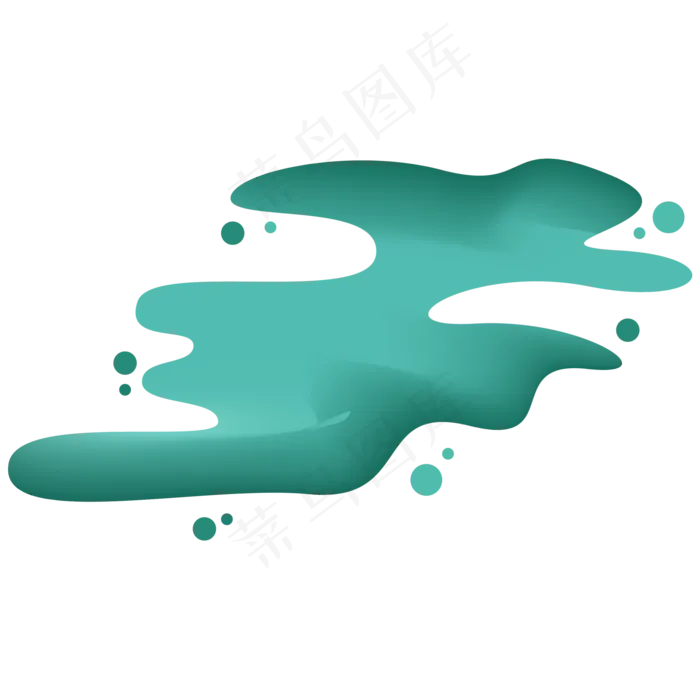 中国风绿色河流(2000*2000px 300 dpi )ai矢量模版下载