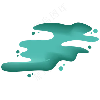 中国风绿色河流