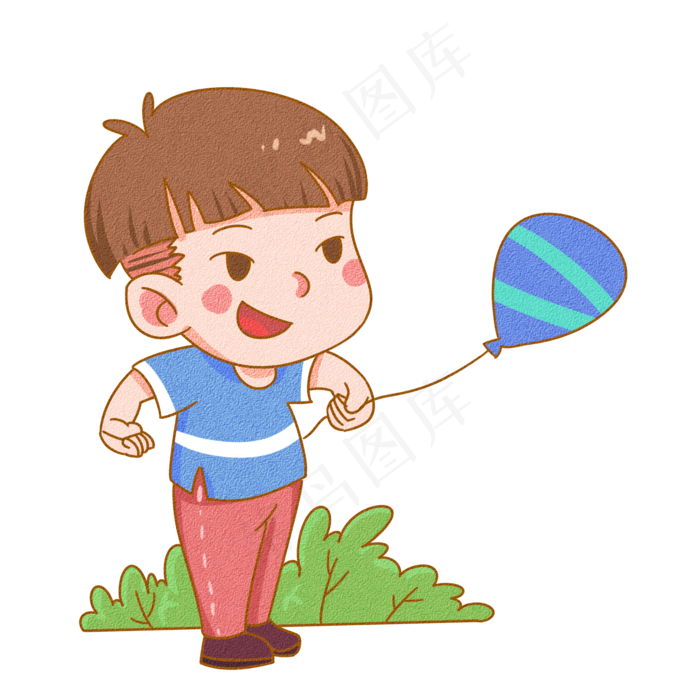 开心过六一手绘插画