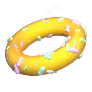 卡通甜甜圈png,免抠元素