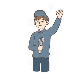 五一劳动节工人有力量免抠元素下