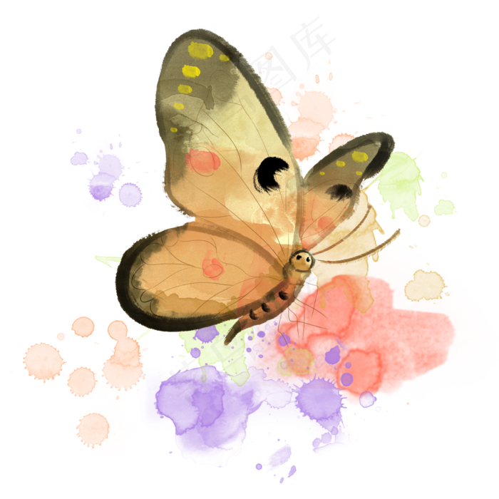 水彩蝴蝶