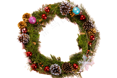 圣诞节花环,免抠元素