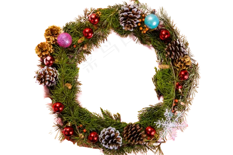圣诞节花环,免抠元素