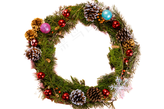 圣诞节花环,免抠元素