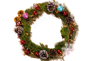 圣诞节花环,免抠元素