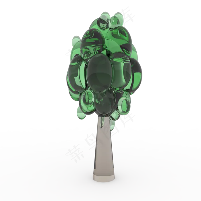 c4d卡通树透明(2000*2000px 300 dpi )