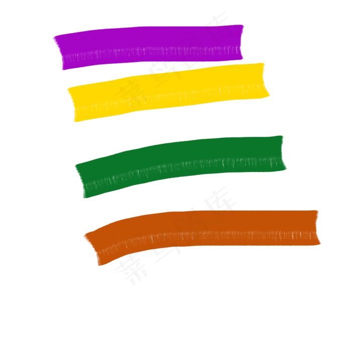 彩色手绘笔刷(2000*2000px 72 dpi )