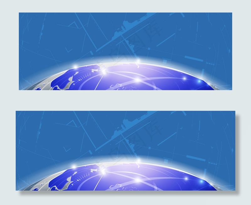 地图背景蓝色科技教育主题海报背景