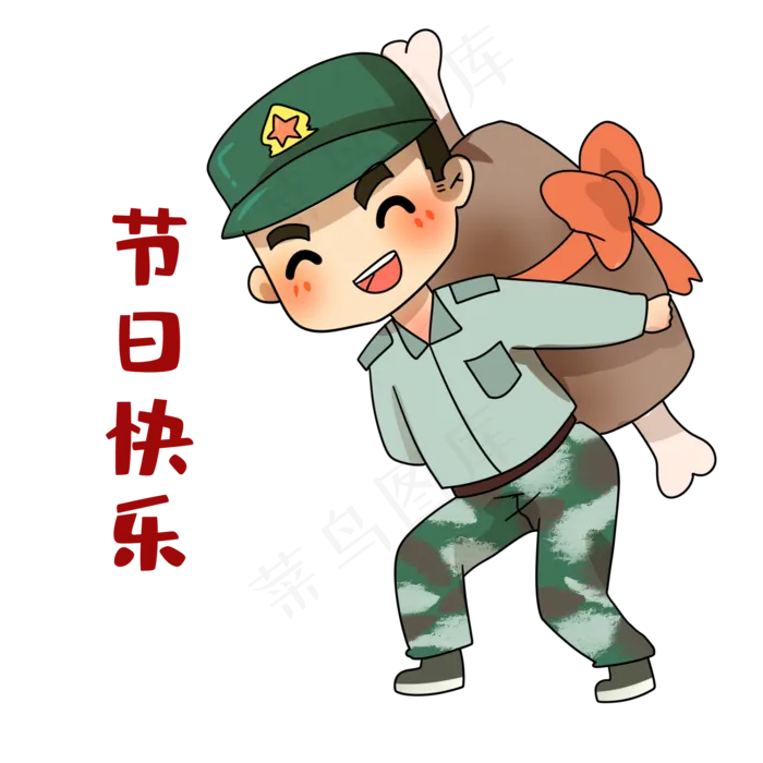 八一建军节快乐(2000*2000px 300 dpi )psd模版下载