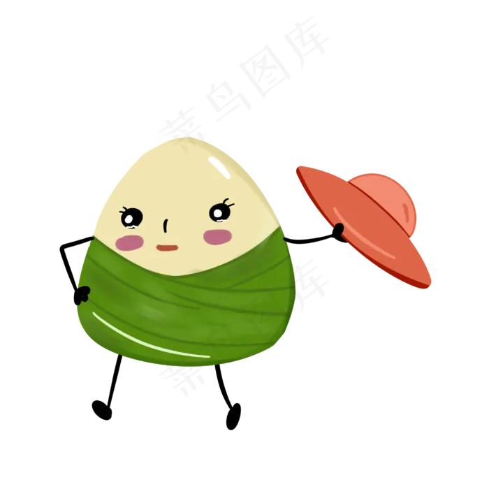 端午节可爱的粽子手绘(3000X3000(DPI:299))psd模版下载