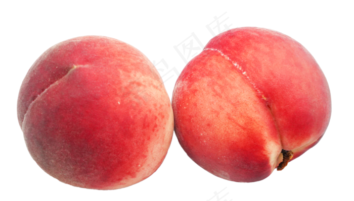 两个水果桃子,免抠元素