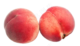 两个水果桃子,免抠元素
