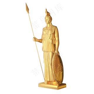 国家地方著名地标希腊女神雅典娜,免抠元素
