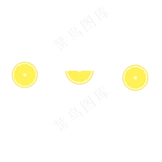 夏季暑假柠檬水果矢量