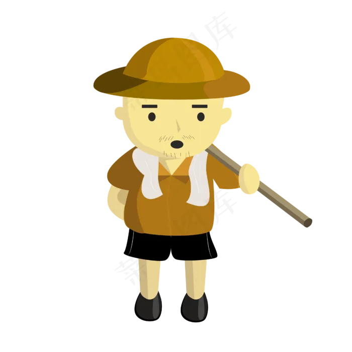 劳动节板绘矢量劳动者形象ai矢量模版下载