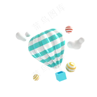 电商热气球,免抠元素