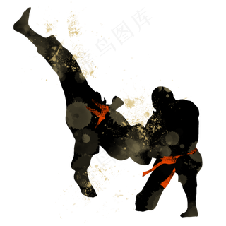 开学季跆拳道社团招新剪影,免抠元素