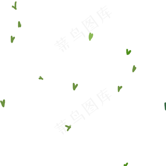 卡通绿色小草下载