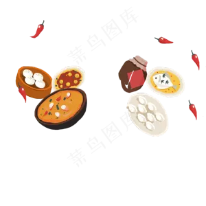 祭灶美食,免抠元素