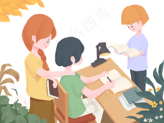 高考鼓励加油人物免抠素材