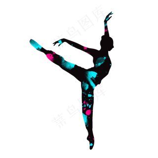 开学季舞蹈社团招新剪影,免抠元素