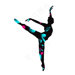 开学季舞蹈社团招新剪影,免抠元素