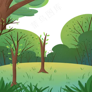 绿色植物环境大树元素