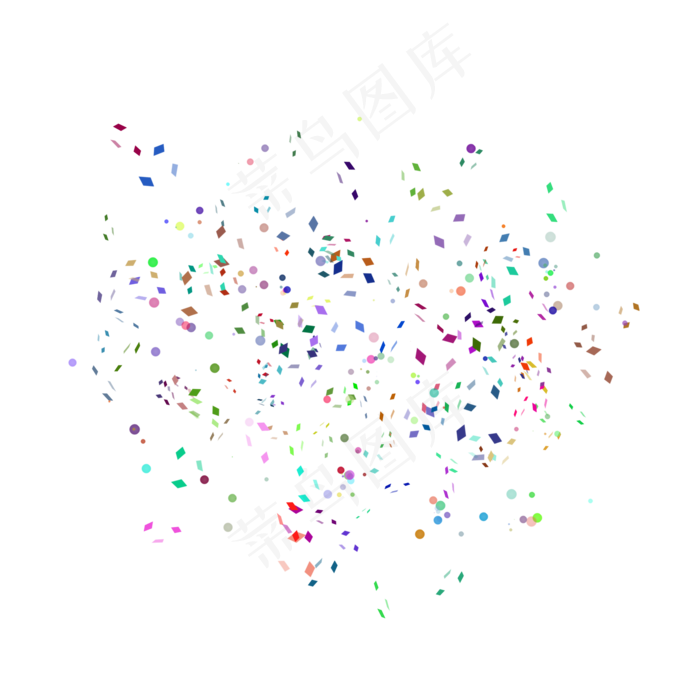 卡通生日快乐彩纸,免抠元素