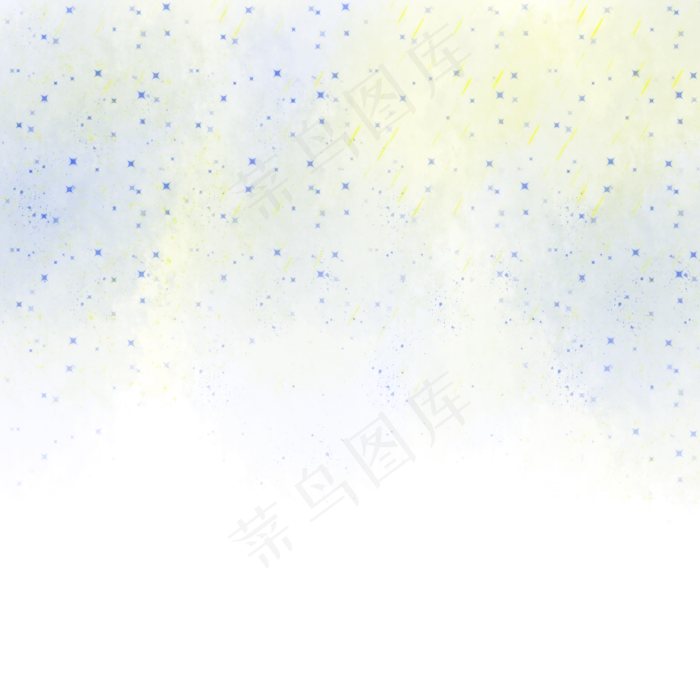 金色蓝色点缀星光,免抠元素(2000*2000px 300 dpi )psd模版下载