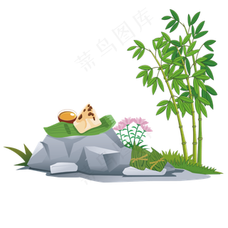 端午节卡通粽子设计