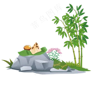 端午节卡通粽子设计